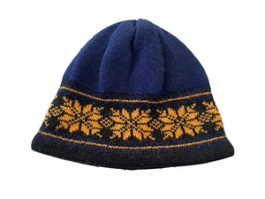 Kids Child’s Navy Blue Acrylic/Wool OBERMEYER Knit Winter Hat GUC Preschool S/M - Picture 1 of 6