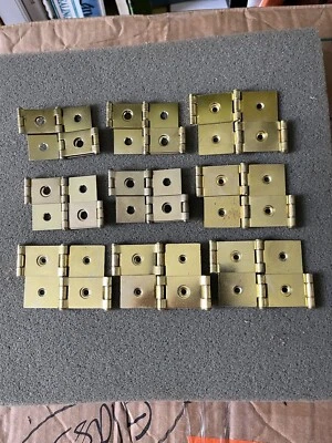 Shoji Screen Hinges, 40 Years Old - Brass (Lot of 8)  LBC - Image 1 of 4