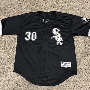 Vintage Majestic MLB Chicago White Sox Nick Swisher #30 Baseball Jersey Size 50 - Picture 1 of 6
