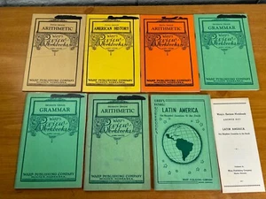 1940s & 1955 Arithmetic Grammar & History Workbooks - Warp Publishing - Lot of 7 - Imagen 1 de 24