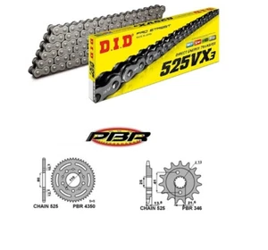 HONDA VT C 600 SHADOW KIT TRASMISSIONE CATENA DID 525 VX3 CORONA 44 PIGNONE 16 - Imagen 1 de 5