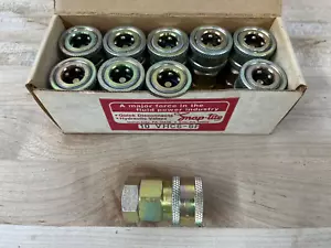 Acoplamiento de manguera de conexión rápida hidráulico de acero Box 10 NOS Snap-Tite VHC6-6F 3/8"-18 - Imagen 1 de 2