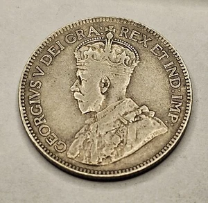 1931 Canadian Quarter - Canada 25 Cent Silver Coin - Picture 1 of 10