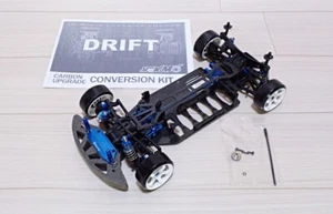 1/10 YOKOMO Drift Package Carbon Chassis with Many Optional Parts - Picture 1 of 11
