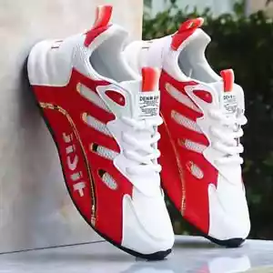New OLSTARZ Limited Men's Hip Hop Athletic Shoes - RuBee Redz - Size 11.5 (US) - Picture 1 of 5