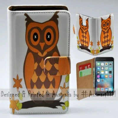Flip Cover Phone Case for Apple iPhone Series Mobile Phone - Owl Theme - Image 1 of 3