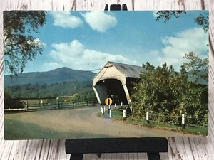 Cornish Windsor Covered Bridge Connecticut River Vermont Mt Ascutney Postcard - Picture 1 of 4