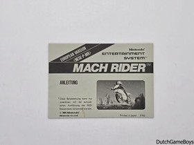 Nintendo NES - European Version - Mach Rider - FRG - Manual