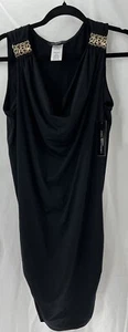 CARMEN MARC VALVO Swim Dress Women’s Sz S Black Ruched Beach Resort Cruise New - Picture 1 of 10