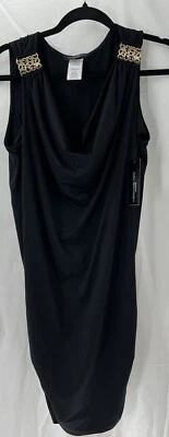 Vestido de baño CARMEN MARC VALVO para mujer talla S negro acanalado playa resort crucero nuevo Foto 1 de 4