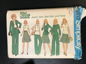 ⭐Simplicity 7070 Vintage Patrón de Costura Miss 8 Pantalones Falda Blusa Cárdigan⭐ - Imagen 1 de 2