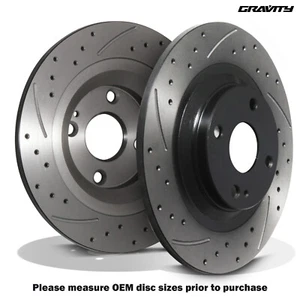 DISCOS DE FRENO TRASEROS PERFORADOS RANURADOS 276 MM PARA MAZDA MX5 MX-5 NB MK2 1.8 16V 98-05 - Imagen 1 de 9