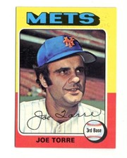 1975 TOPPS MINI NEW YORK METS JOE TORRE #565 HALL OF FAME