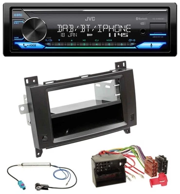 JVC Bluetooth DAB USB MP3 Autoradio für Mercedes Viano Vito 06-14 schwarz - Bild 1 von 4