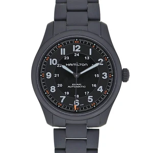 HAMILTON WATCH H70215130 KHAKI FIELD TITANIUM AUTOMATIC 38MM BLACK PVD MEN'S F/S - Picture 1 of 11