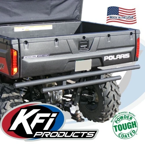 KFI PARA-CHOQUE TRASEIRO PRETO - POLARIS RANGER 4x4 TAMANHO COMPLETO 500 700 800 DIESEL - Imagem 1 de 1