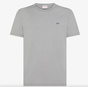 Sun 68 T-Shirt Solid S/S Grigio Medio Uomo T45104 34 - Imagen 1 de 2