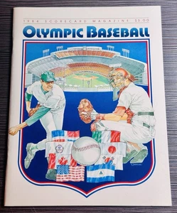 Olympic Baseball 1984 Program Mark McGwire Cory Snyder Barry Larkin - Picture 1 of 3