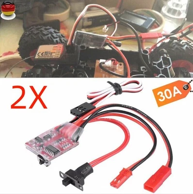 2X 30A Brushed Fahrregler Fahrtenregler Speed Controller ESC für RC Truck Auto - Bild 1 von 4