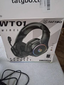 Tatybo WT01 Wirelesss Bluetooth Gaming Headset for PC PS5 PS4 2.4Ghz USB Dongle - Picture 1 of 5