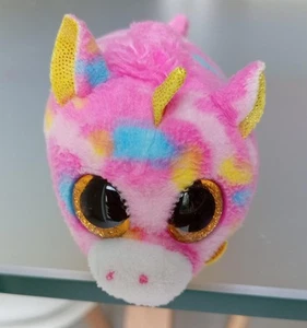 Teeny Ty Unicorno Stella Rosa Peluche Beanie Boo 3,5 pollici - Foto 1 di 4