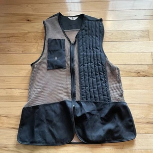 Bob Allen Full Mesh Shooting Vest Men XL Brown Left-Handed Hunting Skeet Trap - Picture 1 of 7