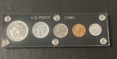 1960 U.S. Mint Proof Set W/Small Date-90% Silver-in Capital Holder- Very Sharp - Image 1 of 4