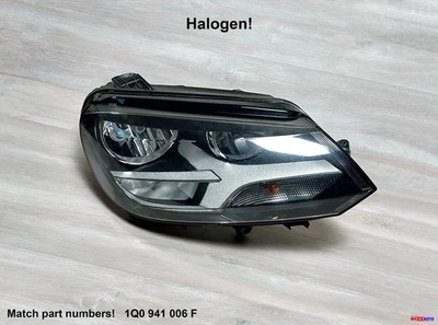 FARO HALÓGENO DERECHO PASAJERO VOLKSWAGEN VW EOS 2012-2016 PROBADO OEM Foto 1 de 4