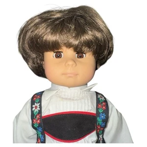 Gotz Puppe Doll Boy Lederhosen Made In Germany Pre American Girl Hang Tag VTG - Picture 1 of 11