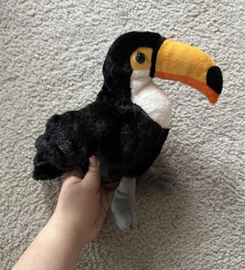 Webkinz Toco Toucan Plush Stuffed Animal HM223 Ganz Black No Code - Picture 1 of 11