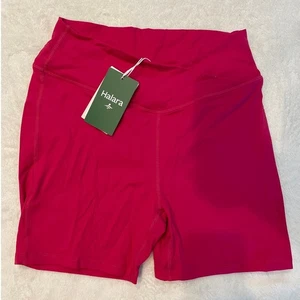 HALARA SoftlyZero™ Plüsch High Waist Crossover Rüschen Yoga Short Medium NEU - Bild 1 von 7