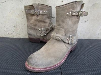 Botas de motociclista de gamuza Golden Goose marca Deluxe para mujer marrón EU 39 | US 9 Foto 1 de 4