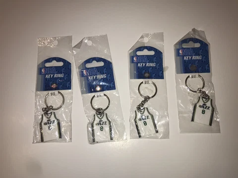 Utah Jazz Williams #8 Jersey Key Chains - Lot of 4 - New Cover
