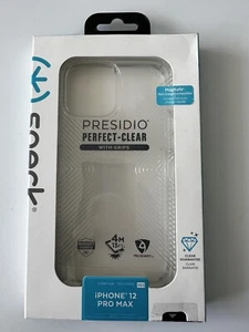 iPhone 12 Pro Max (6.7") SPECK Presidio Perfect-Clear Shockproof Protection Case - Picture 1 of 4