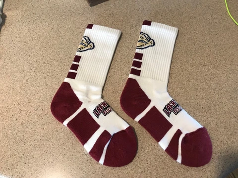 Lehigh Valley IronPigs (Phillies) Socks - Lafayette Football Sponsor Youth Small Cover