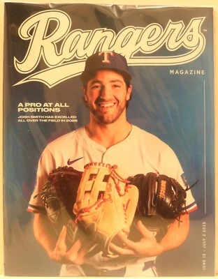 2025 TEXAS RANGERS MAGAZINE JUNE 13 - JULY 2, 2025 COVER: JOSH SMITH - NEW - Image 1 of 2