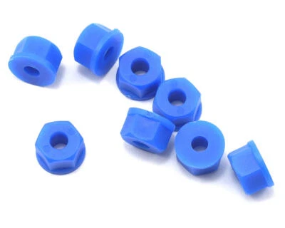 RPM 8-32 Nylon Nuts (Neon Blue) (8) [RPM70845] - Image 1 of 2