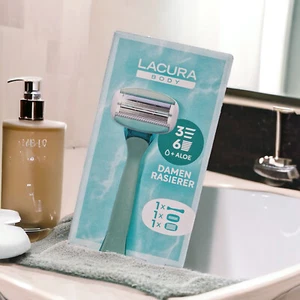 Lacura Body Damen Rasierer 1xGriff 1x3-fach 1x 6-fach Ersatzklingen - Bild 1 von 6
