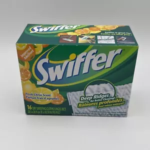 Paños de barrido en seco desechables con aroma cítrico fresco Swifter Deep Ridge nuevos - Imagen 1 de 6
