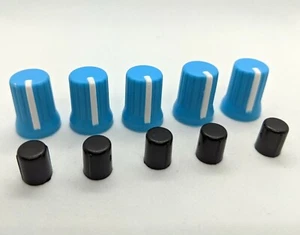 5 blaue Regler für Pioneer DDJ-SX S1 T1 SB SR RX SZ WEGO ERGO Controller Teil DJ - Bild 1 von 3