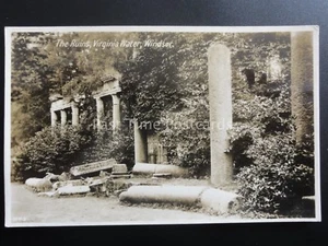 WINDSOR Virginia Waters THE RUINS - Old RP Postcard by WR3 - Picture 1 of 2