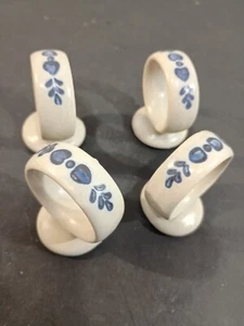 VTG Pfaltzgraff Yorktown Napkin ring holders (set of 4) VGC - Picture 1 of 7