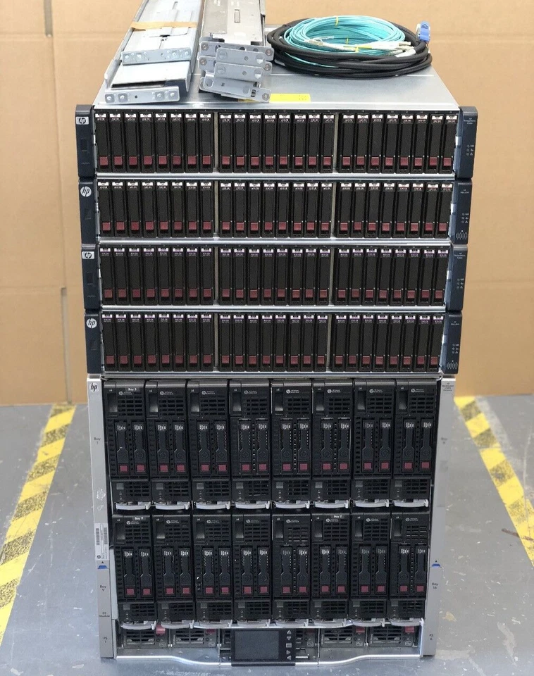 HP MSA 2040 10Gbit 67TB SSD/SAS SAN BLc7000 G3 16x BL460c Gen8 256-Core 1TB RAM - Image 1 of 2