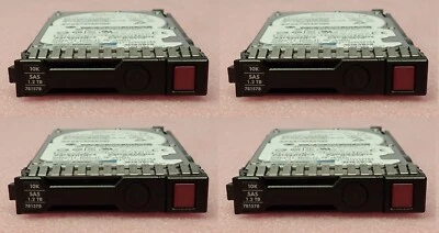 4x HP Proliant 1.2TB 10K SAS 12G 2.5" Hard Drive HDD 781578-001 781518-B21 - Image 1 of 4