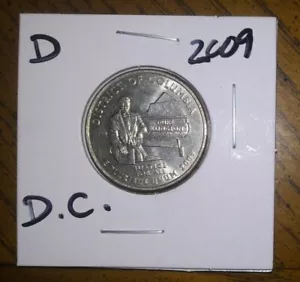 2009 - D Mint - District of Columbia - D.C. Quarter + Protective coin flip! - Picture 1 of 2