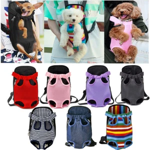 Pet Cat Puppy Dog Carrier Backpack Adjustable Mesh Pet Front Travel Bag Legs Out - Picture 1 of 23