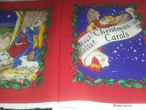 Weihnachtslieder Stoff Buchtafeln - Bild 1 von 6