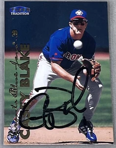 Casey Blake Autographed Signed Auto Fleer Tradition Baseball Card Blue Jays 1999 - Picture 1 of 11