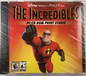 The Incredibles PC-CD ROM Print Studio - Disney Pixar (Win 98/Me/XP) Brand New! - Picture 1 of 5