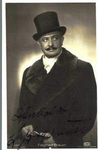 Siegfried Breuer Original Signature On Ross Card No. 5463d